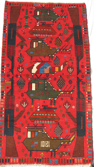 Illustration for article titled These Traditional-Style Afghani Rugs Were Inspired By Modern Warfare